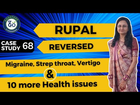 Rupal reversed Migraine, Strep throat, Vertigo and many more health issues.