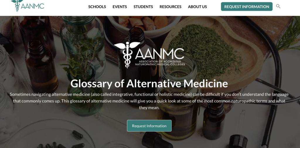 AANMC Glossary of Alternative Medicine AANMC Glossary of Alternative Medicine
