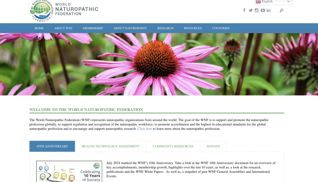 World Naturopathic Federation (WNF) Terminology Document World Naturopathic Federation (WNF) Terminology Document
